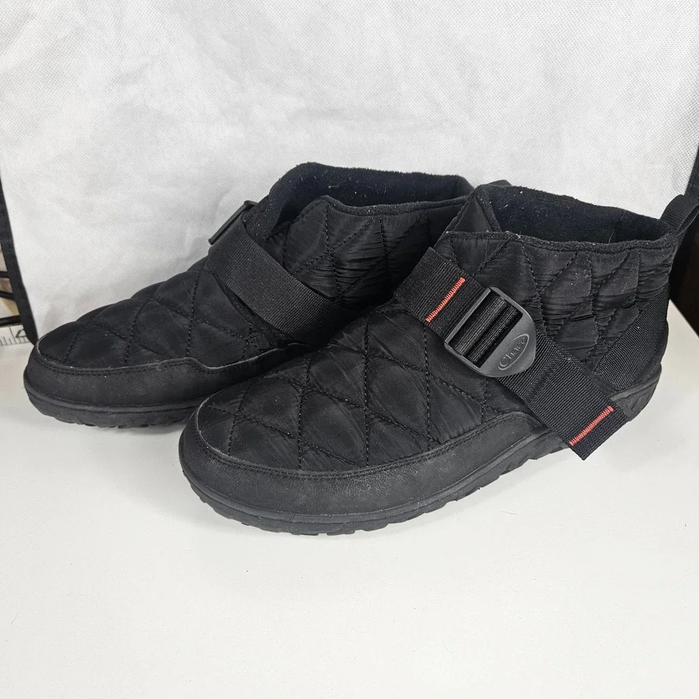 Chaco Ramble Puff Mid Mens Black Quilted Winter Bootie Size 11
